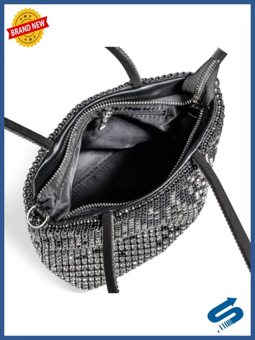 Crystal Rhinestone Evening Bag Handbag Crossbody Clutch Tote Wedding Party